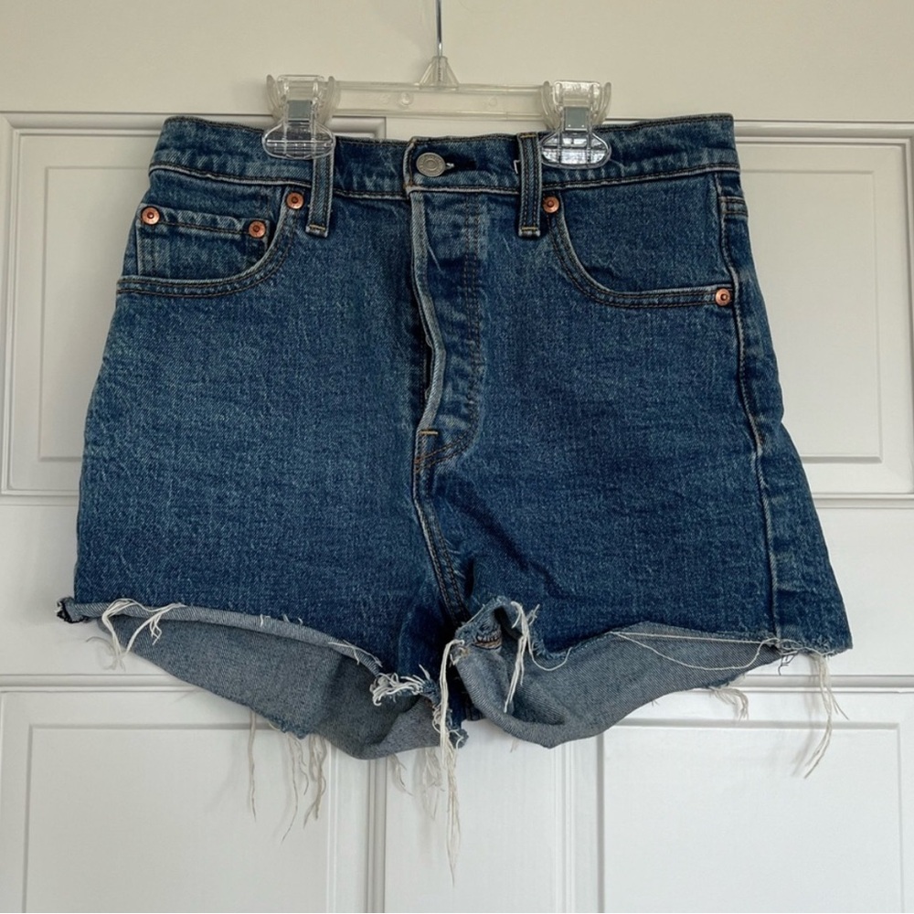 Levi’s Ribcage Blue Jean Shorts
